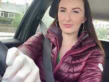 Dark Haired Medical Driving Female