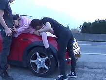 Horny femmes are oftentimes rubbing each other in a public place and periodically even having 3 ways