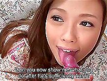 Uncensored Japanese Ayumu Sena blowjob interview Subtitled