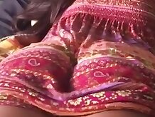 Hot latina amateur milf babe with juicy ass is laying on the bed