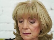 Old lady Szuzanne and her big cocked teen lover