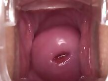 Hard vagina dildoing and showing vagina deeply