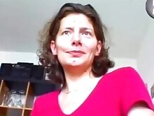 German Mature Plays With Her Pussy