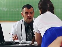 Trainee Nurse Cassie Fire Rides Her Profesor/a