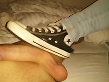 Con el pie por Converse, calcetines y los pies