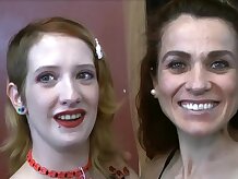 Sesión de Bukkake pegajoso