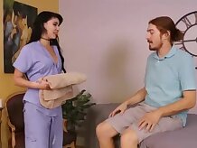 Latin Babe At Massage Parlor Offers He Spicy Massage