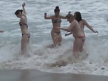 Girls Out West - Nasty lesbian orgy at the beach
